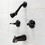 Kingston Brass KB245FL Royal Two-Handle Tub and Shower Faucet, Oil Rubbed Bronze