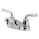 Kingston Brass KB251RXLLP Restoration 4-Inch Centerset Bathroom Faucet, Polished Chrome