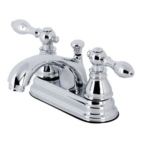 Kingston Brass American Classic 4" Centerset Bathroom Faucet, Polished Chrome KB2601ACL