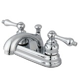 Kingston Brass 4 in. Centerset Bathroom Faucet, Polished Chrome KB2601AL
