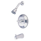 Kingston Brass KB2631BX Single Handle Tub & Shower Faucet, Chrome