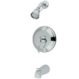 Kingston Brass KB2631DFL Single Handle Tub & Shower Faucet, Chrome