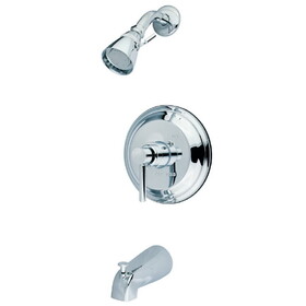 Kingston Brass KB2631DLT Concord Single-Handle 3-Hole Wall Mount Tub and Shower Faucet Trim Only, Polished Chrome