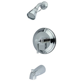 Kingston Brass KB2631DL Single Handle Tub & Shower Faucet, Chrome