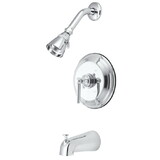 Kingston Brass KB2631EL Single Handle Tub & Shower Faucet, Chrome