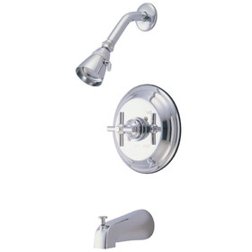 Kingston Brass Tub and Shower Faucet, Polished Chrome KB2631EX
