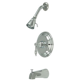 Kingston Brass Tub & Shower Faucet, Polished Chrome