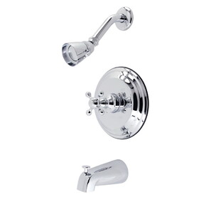 Kingston Brass Tub and Shower Faucet, Polished Chrome KB2631KX