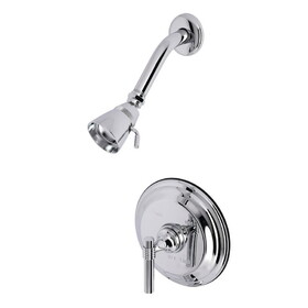Kingston Brass KB2631MLTSO Single-Handle 2-Hole Wall Mount Shower Faucet Trim Only, Polished Chrome