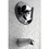 Kingston Brass KB2631MLTTO Single-Handle 2-Hole Wall Mount Tub and Shower Faucet Tub Trim Only, Polished Chrome