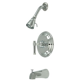 Kingston Brass Milano Tub & Shower Faucet, Polished Chrome KB2631ML