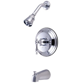 Kingston Brass Milano Tub & Shower Faucet, Polished Chrome KB2631NL