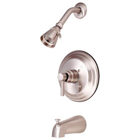 Kingston Brass KB2638DL Single Handle Tub & Shower Faucet, Satin Nickel