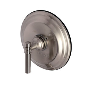 Kingston Brass KB2638MLLST Single-Handle 1-Hole Wall Mount Tub and Shower Faucet Valve and Trim Only, Brushed Nickel