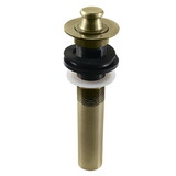 Kingston Brass KB3003 Fauceture Brass Lift and Turn Bathroom Sink Drain with Overflow, 17 Gauge, Antique Brass