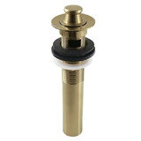 Kingston Brass KB3007 Fauceture Brass Lift and Turn Bathroom Sink Drain with Overflow, 17 Gauge, Brushed Brass