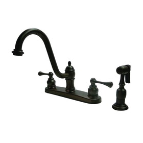Kingston Brass 8-Inch Centerset Kitchen Faucet, Oil Rubbed Bronze