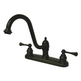 Kingston Brass Restoration 8-Inch Centerset Kitchen Faucet, Oil Rubbed Bronze