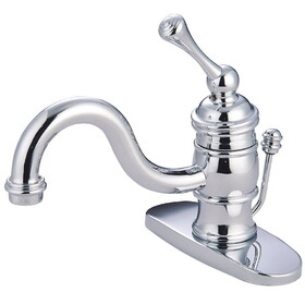 Kingston Brass Victorian 4" Centerset Single Handle Bathroom Faucet, Polished Chrome KB3401BL