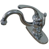 Kingston Brass Single-Handle 4 in. Centerset Bathroom Faucet, Polished Chrome KB3401GL