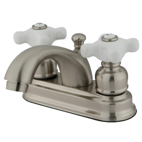 Kingston Brass 4 in. Centerset Bathroom Faucet, Brushed Nickel