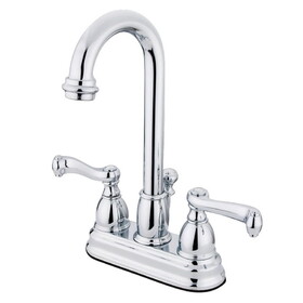 Kingston Brass 4 in. Centerset Bathroom Faucet, Polished Chrome KB3611FL