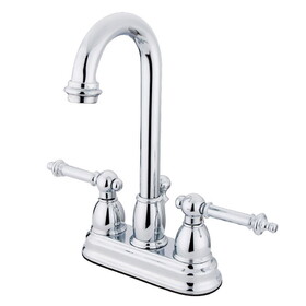 Kingston Brass 4 in. Centerset Bathroom Faucet, Polished Chrome KB3611TL
