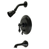 Kingston Brass American Classic Single-Handle Tub and Shower Faucet, Matte Black KB36300ACL