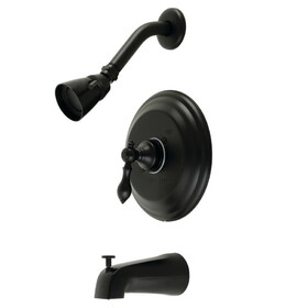 Kingston Brass American Classic Single-Handle Tub and Shower Faucet, Matte Black KB3630ACL