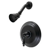 Kingston Brass Restoration Pressure Balanced Shower Faucet, Matte Black KB3630ALSO