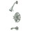 Kingston Brass KB36310AX Restoration Tub & Shower Faucet, Polished Chrome