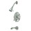 Kingston Brass KB36380BL Tub and Shower Faucet, Brushed Nickel