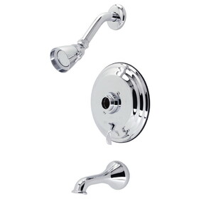 Kingston Brass Tub and Shower Trim Only Without Handle, Polished Chrome