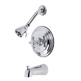 Kingston Brass KB3631AX Single Handle Tub & Shower Faucet, Chrome