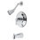 Kingston Brass KB3631NDL NuvoFusion Single-Handle Tub and Shower Faucet, Polished Chrome