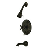 Kingston Brass KB36350AX Single Handle Tub & Shower Faucet, Oil Rubbed Bronze