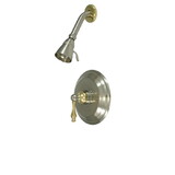 Kingston Brass KB3639ALSO Shower Only, Brushed Nickel/Polished Brass