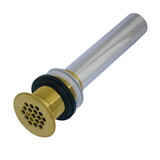 Kingston Brass KB4007 Fauceture Grid Drain without Overflow, Brushed Brass
