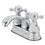 Kingston Brass KB4601BX Metropolitan 4 in. Centerset Bathroom Faucet with Pop-Up Drain, Polished Chrome