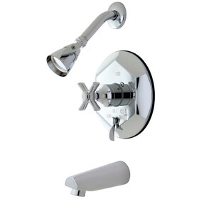 Kingston Brass Tub/Shower Faucet, Polished Chrome KB46310ZX
