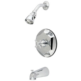Kingston Brass KB4631BX Single Handle Tub & Shower Faucet, Chrome