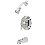 Kingston Brass Metropolitan Tub & Shower Faucet, Polished Chrome