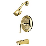 Kingston Brass KB46320ZL Single Handle Tub & Shower Faucet, Polished Brass