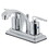 Kingston Brass KB4641SVL Two-Handle 3-Hole Deck Mount 4" Centerset Bathroom Faucet with Retail Pop-Up in Polished Chrome