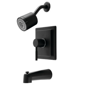 Kingston Brass Concord Single-Handle Tub and Shower Faucet, Matte Black KB4650DL