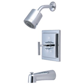 Kingston Brass Manhattan Single-Handle Tub and Shower Faucet, Polished Chrome KB4651CML