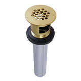 Kingston Brass KB5007 Grid Drain with Overflow, Brushed Brass