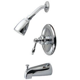 Kingston Brass Tub and Shower Faucet, Polished Chrome KB531KL