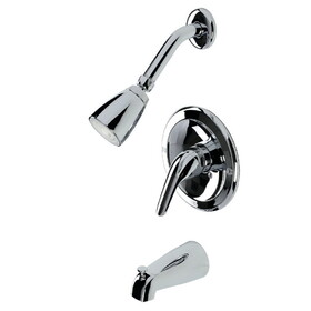 Kingston Brass Tub and Shower Faucet, Polished Chrome KB531L