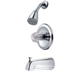 Kingston Brass KB531T Single-Handle 3-Hole Wall Mount Tub and Shower Faucet Trim Only, Polished Chrome